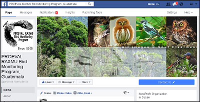 PROEVAL RAXMU Bird Monitoring Program at facebook